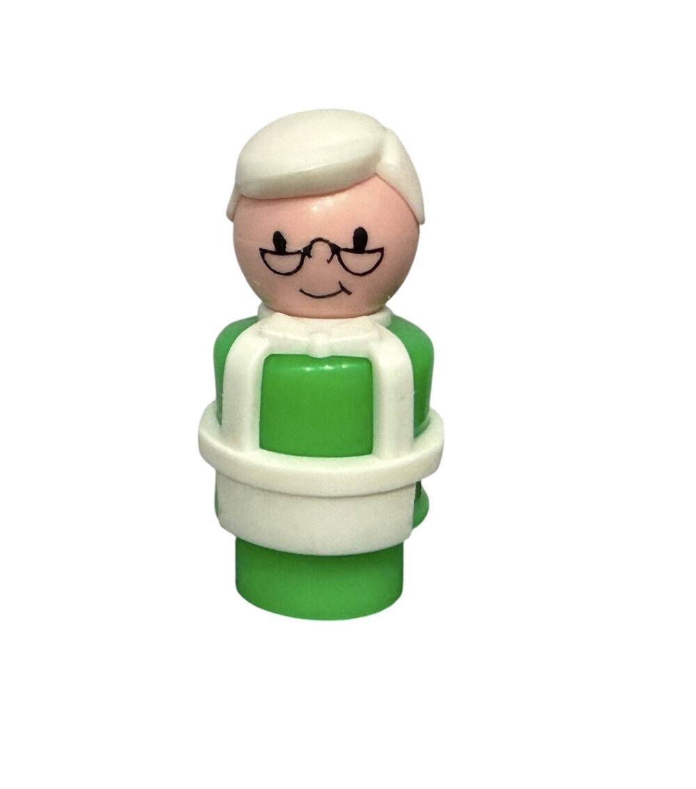 Vintage Fisher Price Little People Sesame Street Mrs. Hooper - Shop/Store Keeper